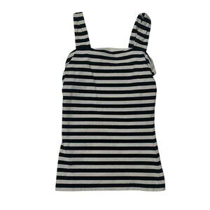 Express Sexy Stretch Striped Tank Top Black & White Small 1705